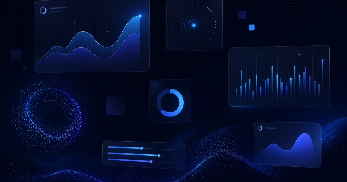 Abstract illustration of tailored custom forecasting dashboard layouts.