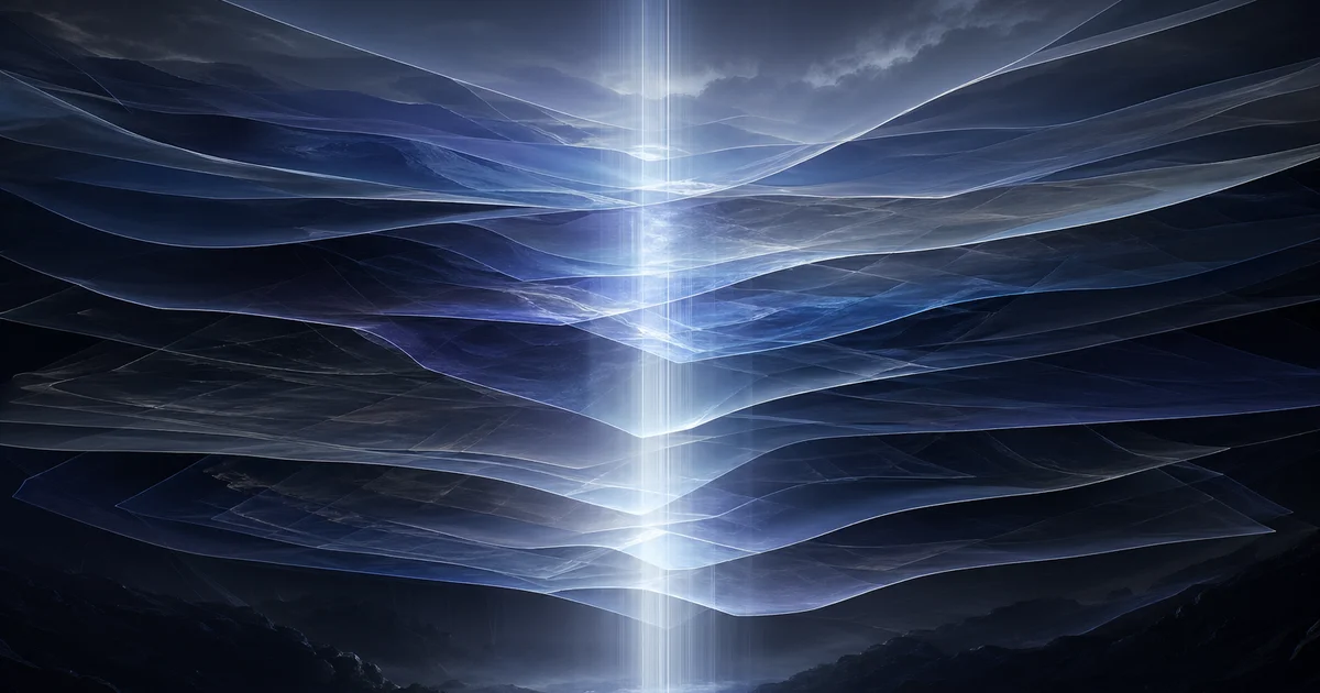 Abstract illustration of layered income visibility and financial clarity.